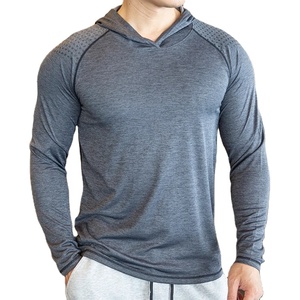 2024 Men's Long Sleeve Training Hoodie Quick Dry Breathable Sports <b>Jacket</b> with Print Winter <b>Fleece</b> Wholesale Supply - Product Image 1