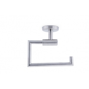 Portarotolo Moderno in Acciaio Inossidabile, Dispenser Quadrato per Carta Igienica con Finitura Nichelata per Casa o Hotel - Product Image 1