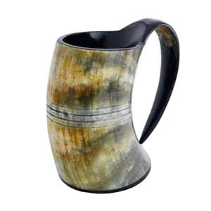 Venta al por mayor acabado a mano natural vikingo bebiendo cuerno jarras de cerveza calidad premium vikingo bebiendo cuerno en Star Crafts India - Product Image 1