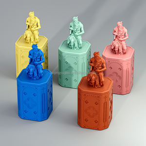 Bougie parfumée en cire de soja en béton gaufré de luxe Michelangelo, fabriquée à la main, écologique, avec mèche en coton, bougie en cire de noix de coco - Product Image 4