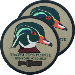 Parche personalizado de poliéster tejido con aro de avión para planchar con diseño bordado redondo, etiqueta tejida plegable para uniformes - Product Image 6