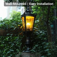 Lámpara de Columna LED de Estilo Europeo de Alta Calidad, Impermeable, de Pared, IP33, para Iluminación de Patio y Postes de Entrada
