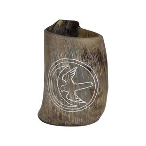 <b>Oversized</b> Viking Inspired Natural Craft Horn <b>Mug</b> for Ale and Mead for Renaissance Festivals and Drinking Tankard - Product Image 2