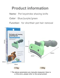 Meilleure vente de peigne <span class=keywords><strong>d</strong></span>'épilation avec logo personnalisé pour toilettage <span class=keywords><strong>d</strong></span>'animaux de compagnie brosse <span class=keywords><strong>d</strong></span>épilatoire en fourrure de chien autonettoyante toilettage de poils <span class=keywords><strong>d</strong></span>'animaux de compagnie - Product Image 4