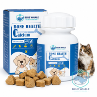 Tablet Kalsium Dikalciuk Fosfat & Vitamin D3 Suplemen Anjing & Kucing untuk Tulang & Gigi Kuat, Mendukung Kesehatan Sendi 120g