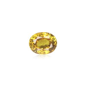 Saphir Jaune Naturel - 5,16 Carats Pierre Facettée Non Montée Coupe Émeraude Ovale Marquise Couleur Rouge Brun - Product Image 1