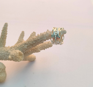 Anillo de joyería de boda de latón y cobre de Plata de Ley 925 de moda para mujer, tecnología de incrustaciones de ajuste de bisel para ocasiones de fiesta - Product Image 1