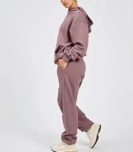 Conjunto Deportivo de Otoño para Mujer, Chaqueta y Pantalones Jogger, 100% Algodón, Ligero, para Correr, Secado Rápido - Product Image 3