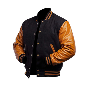 Veste de baseball universitaire de style unique à la mode grande taille vestes pour hommes Patch vierge et veste de collage brodé en 3D - Product Image 6