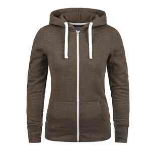 Sweat à capuche unisexe d'hiver à double fermeture éclair, surdimensionné, délavé à l'acide, en molleton épais vintage, en coton respirant, séchage rapide - Product Image 2