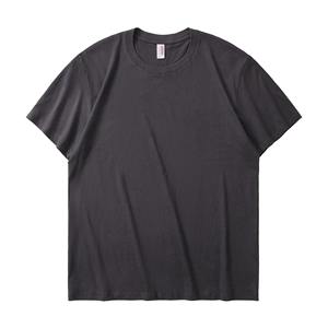 Camiseta de cuello redondo de algodón 100% de calidad superior al por mayor para Hombre Ropa Deportiva de verano transpirable patrón sólido para hombre - Product Image 4