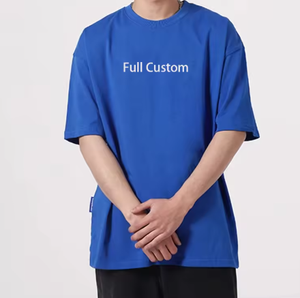 Camiseta Extra Grande Personalizada 2025, 100% Algodón, Cuello Redondo, Estilo Europeo, Corte Holgado, Manga Corta de Verano, 220 Gramos, para Hombre, Cómoda - Product Image 2