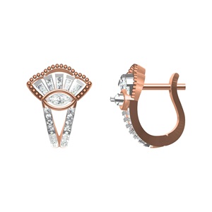 Elegantes pendientes de oro ético 10K 14K 18K Lab Diamond Faint Gleam Forever Opciones de regalo - Product Image 1