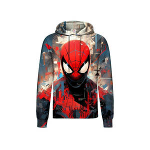 Comprar 2024 moda Niño sudaderas con capucha venta al por mayor OEM 100% poliéster niños llano niños pulóver dibujos animados sudadera - Product Image 4