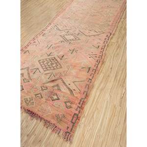 Alfombras de Lana Anudadas a Mano Nuray, Diseño Geométrico Kilim Rojo y Naranja, Rectangulares de 9x12, para Entrada del Hogar, para Adolescentes - Product Image 2