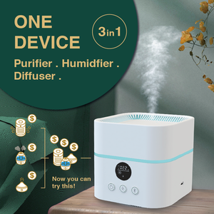 ผู้ขายร้อนลายไม้อัลตราโซนิกความชื้นในอากาศนําเครื่องทําความชื้นขนาดเล็กกระจายกลิ่นหอมสําหรับบ้าน - Product Image 3