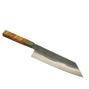Cuchillo de Chef Nakiri de Acero de Damasco Hecho a Mano con Mango de Resina y Madera Preciosa, el Mejor Regalo para Mamá - Product Image 1