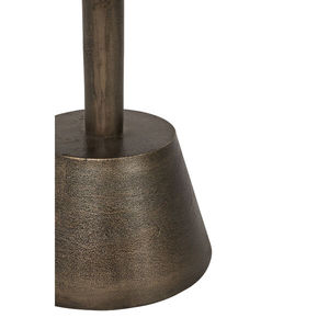 Table basse classique en aluminium faite à la main finition or Table centrale ronde de faible hauteur pour meubles de salon et de chambre à coucher - Product Image 3