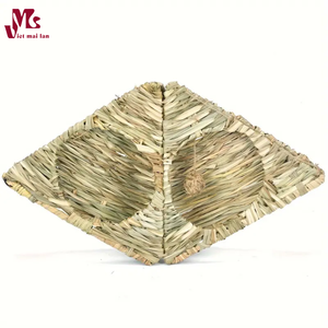 Hideaway Hut Toy Bunny Grass Tunnel Nido de hierba Casa de hierba para conejo Nido de paja para hámster Chinchilla Play and Sleep - Product Image 5