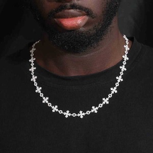 Chaîne à maillons croisés de 12 mm en or massif 10 carats sertie de diamants de laboratoire VVS, chaîne cubaine Miami Hip Hop pour hommes, or sur mesure - Product Image 2