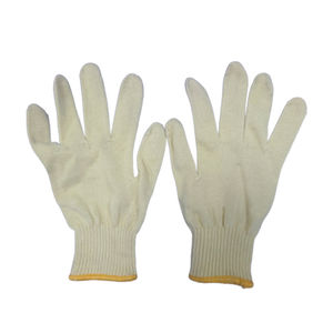 Gants en jersey marron de jardin respirant et réutilisables en coton polyester tricoté élastique vente en gros - Product Image 2