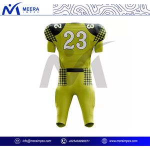 ชุดเครื่องแบบฟุตบอลอเมริกันผู้ชายแบบปรับแต่งได้ชุดเสื้อและกางเกงที่มีน้ำหนักเบาพิมพ์ลายซับลิเมชันสำหรับใส่เป็นทีมและใช้งานเป็นเกม - Product Image 4