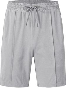 Hot Summer Two Piece <b>Set</b> for Men Breathable and Anti-Wrinkle Crew Neck Shorts Shirt Solid <b>Colour</b> Casual Elastic Waist Design - Product Image 5