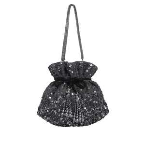 กระเป๋าประดับด้วยลูกปัดลายคริสต์มาสใส่ของขวัญสำหรับผู้หญิงกระเป๋าพอตลีปักลายด้วยลูกปัดออกแบบได้ตามต้องการพร้อมเชือก - Product Image 6