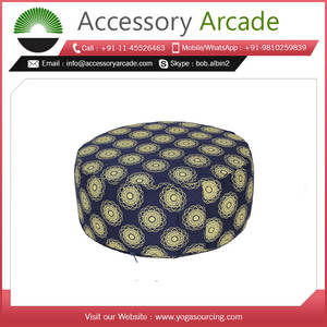 ผู้ผลิตจากโรงงานโดยตรง เบาะนั่งสมาธิ Zafu แบบไม่จับจีบ พิมพ์ลายเต็มผืน ผ้าฝ้าย 100% บรรจุไส้บัควีท ปรับแต่งได้ ราคาดี - Product Image 2