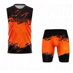 Meilleur modèle à faible MOQ, ensemble d'uniformes de compression sublimés 7 sur 7, vêtements de fitness, service OEM, vêtements d'équipe de football américain - Product Image 1