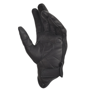Black Motorbike Full Finger Genuine Goatskin Leather Dirt Bike Glove Motorcycle Auto Racing Wear Genuine Leather Gloves For Men - Product Image 3