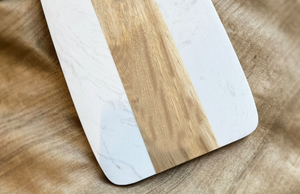 Tablas de cortar de queso de mármol de Acacia gruesa rectangular profesional al por mayor con mango para uso doméstico y restaurante - Product Image 6