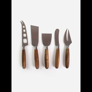 Juego de Cuchillos para Queso de Metal con Diseño Moderno, Mango de Latón con Acabado Dorado para Pan, Queso y Mantequilla - Product Image 5