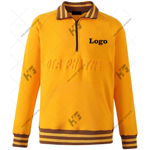 Personalizado fraternidad Iota IPT cuarto Zip sudadera polar media cremallera hombres sudaderas con capucha y sudadera bordado Crest Logo logotipo en relieve - Product Image 1