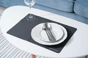 Elegante Mantel Individual de Cuero Genuino para Restaurante y Hotel, Resistente al Calor, Impermeable, Antiolores, Resistente y Cómodo - Product Image 3