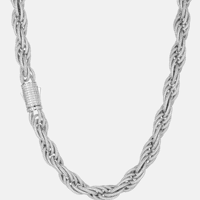 Collier chaîne torsadée triple en argent 925, style Hip Hop de luxe, avec moissanite taillée en forme de corde tressée, en laiton, certifié IGI, idéal pour un cadeau