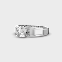Bague classique en argent 925 sertie de moissanite et de diamants pour homme, finition polie de luxe, cadeau d'anniversaire de mariage