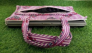 Sacoche matelassée en coton pour ordinateur portable, étui de voyage de 15 pouces avec fermeture éclair, pochette de 13 pouces, housse matelassée faite à la main, personnalisée - Product Image 3