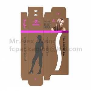 Chất lượng tốt in ấn gói Tóc Giả hộp giấy gói chăm sóc da mỹ phẩm giấy gói hộp với logo - Product Image 3