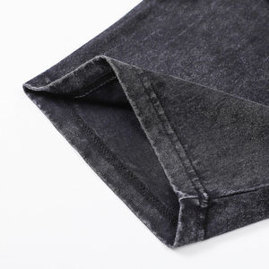 220GSM Heavyweight 100% Cotton <b>Satin</b> Solid Custom Logo Short Sleeve O-Neck Oversized T-<b>Shirt</b> Plus Size <b>for</b> <b>Men</b> DTG/DTF Screen - Product Image 4