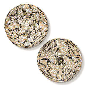 Luxury seagrass <b>wall</b> decor best selling straw hanging <b>art</b> eco friendly home space ornament - Product Image 3