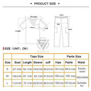 Fashionable Manufactory Custom Women Medical <b>Scrub</b> Uniform <b>Sets</b> Elasticity Short Sleeve Crew Neck Top Jogger Pant <b>Scrub</b> <b>Set</b> - Product Image 6