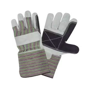 ถุงมือกันกระแทกคุณภาพสูง ขนาด XL สำหรับงานก่อสร้าง ป้องกันการสั่นสะเทือน  หนังวัวแท้แบบแยกชั้น สวมใส่สบาย - Product Image 4