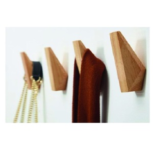 Modern Wooden Coat Hanger 4pcs Return Old <b>Wall</b> Hooks Decor <b>Wall</b> Hook Rack for Bathroom Wardrobe Bag Use - Product Image 1