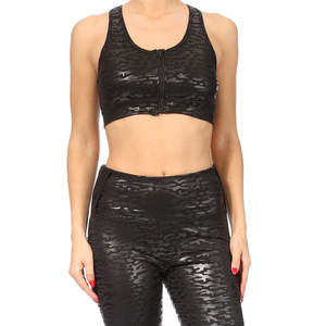 Nouvel arrivage Ensemble de yoga léger et respirant pour femmes Logo personnalisable avec motif à carreaux écologique Prix raisonnables - Product Image 2