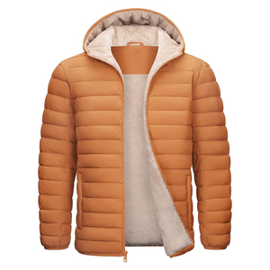 Chaquetas acolchadas de la mejor calidad para hombre, cremallera con sudaderas con capucha, ropa de moda, chaqueta acolchada de invierno cálida con dos bolsillos delanteros - Product Image 2