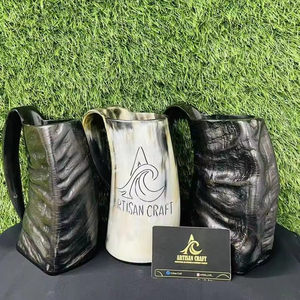 Tasse à boire en corne nordique authentique Meilleur prix Artisanat naturel de l'Inde-Tasse en corne Asaami - Product Image 1