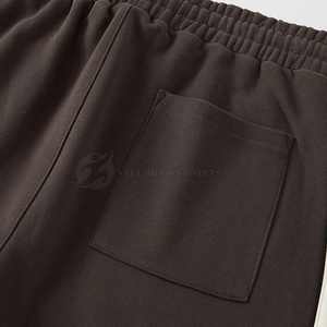 Pantalones de jogging acampanados de moda para hombre, pantalones de chándal de algodón transpirable, pretina elástica, teñido liso para el verano, servicio OEM - Product Image 4