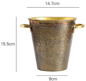 Panier à glace design moderne avec poignée pour accessoires de bar Panier à glace galvanisé de meilleure qualité avec pelle à glace faite à la main - Product Image 4