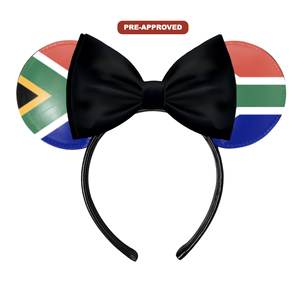 Diadema Personalizada Hecha a Medida con Diseño de Orejas de Ratón y Lazo H.E.R. Accesorios de vinilo de ajuste universal - Product Image 1